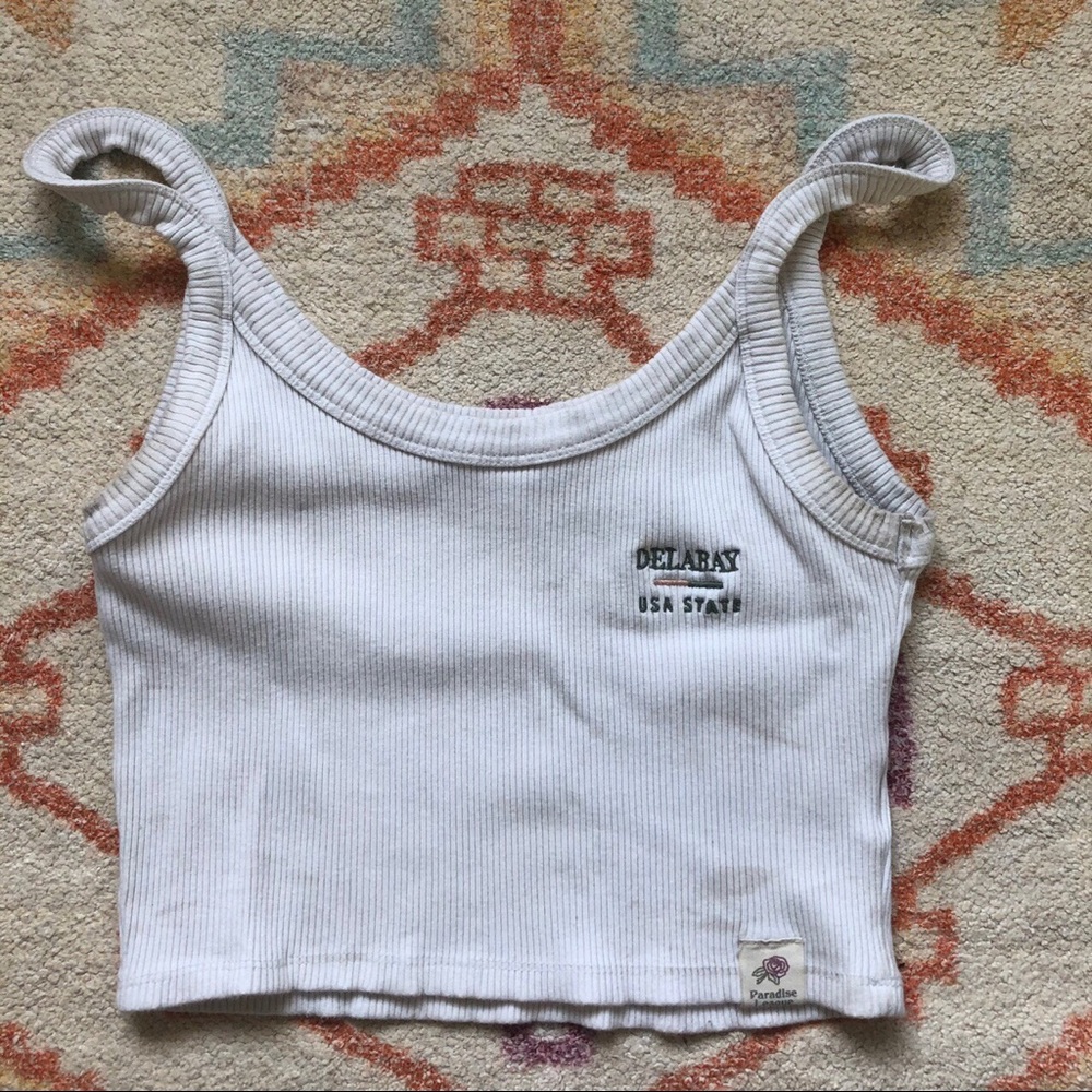 Pull & Bear Ribbed Crop Top